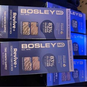 Lot of 5 Bosley revive + Densifying foam for men (ea box 2 months supply)